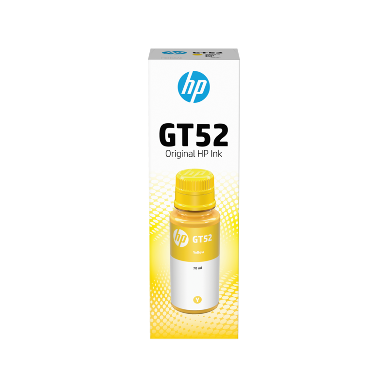 Garrafa de Tinta HP GT52 Amarelo